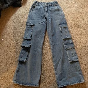 Scrunch waist jeans